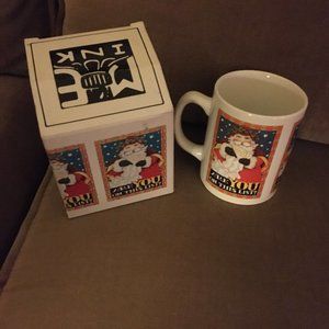 🎄1993 Mary Engelbreit Santa Claus Mug 283 $20  BOGO